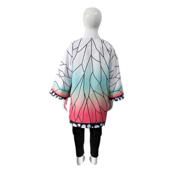 Kid Demon Slayer Kochou Shinobu kimono Halloween Cosplay Costume