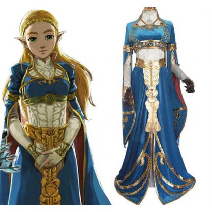 【Customize】The Legend of Zelda Breath of the Wild Princess Zelda Cosplay costume