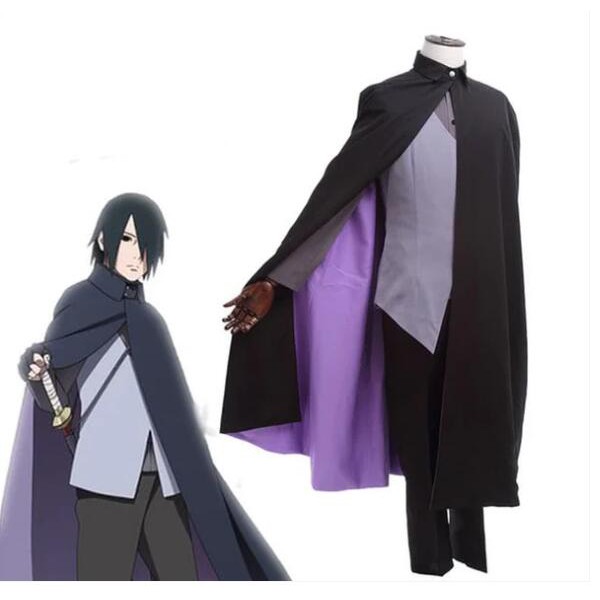Naruto the Movie Uchiha Sasuke Full Set Anime Cosplay Costumes