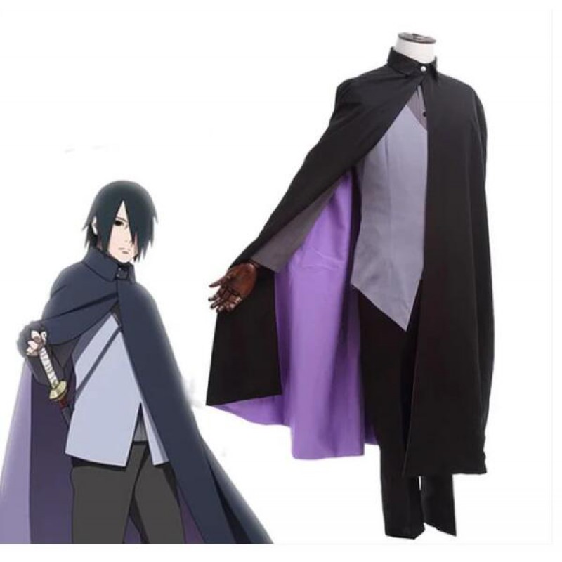 Naruto the Movie Uchiha Sasuke Full Set Anime Cosplay Costumes