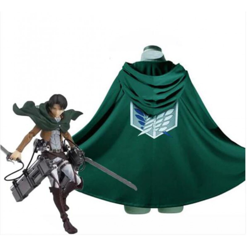 Attack On Titan Levi The Recon Corps Wings of Freedom Cloak Cosplay Costume