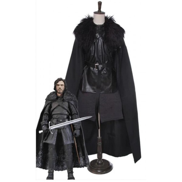 A Song of Ice and Fire Jon Snow Cloak Cosplay Costumes