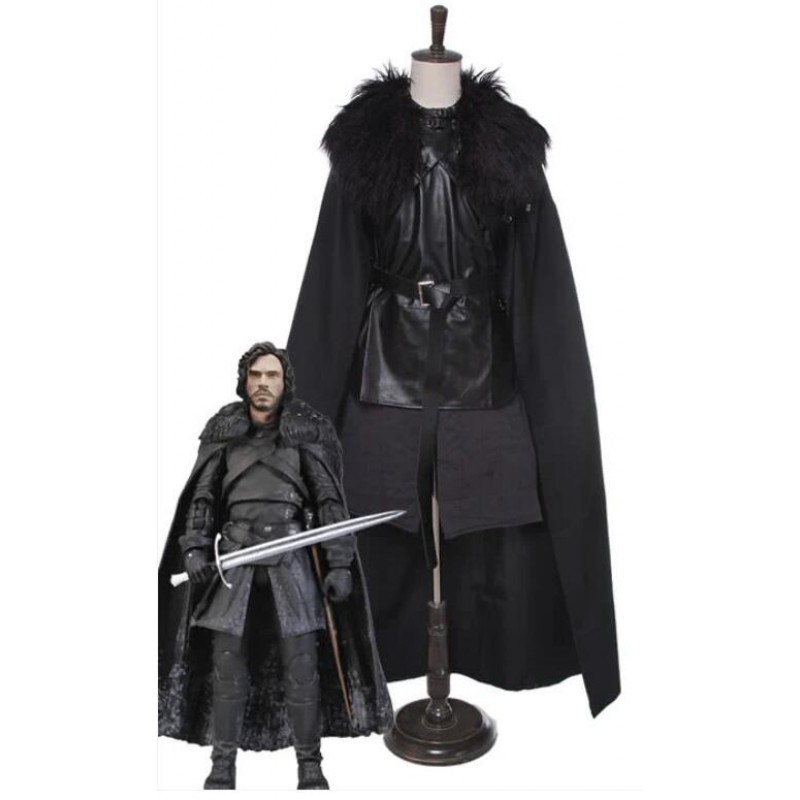 A Song of Ice and Fire Jon Snow Cloak Cosplay Costumes
