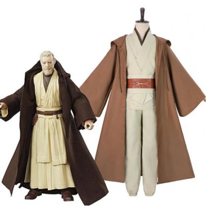 Star Wars Jedi Obi-Wan Kenobi Cosplay Costume