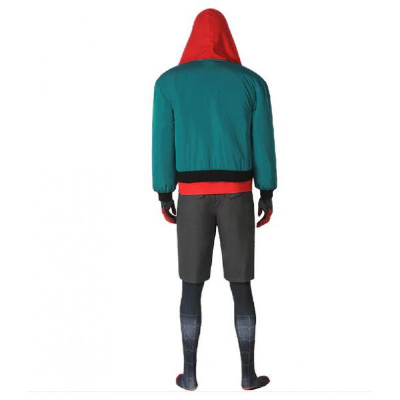 Spider-Man: Into the Spider-Verse Miles Morales Cosplay Costume Halloween Bodysuit