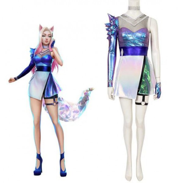 LOL KDA ALL OUT Ahri Cosplay Costume Halloween Costume