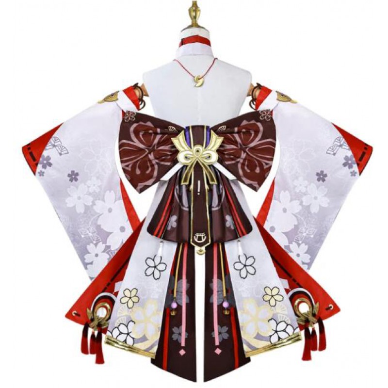 Genshin Impact Guuji Yae Miko Cosplay Costume