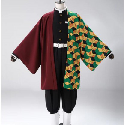 Demon Slayer / Kimetsu no Yaiba Tomioka Giyuu Kimono Cosplay Costume