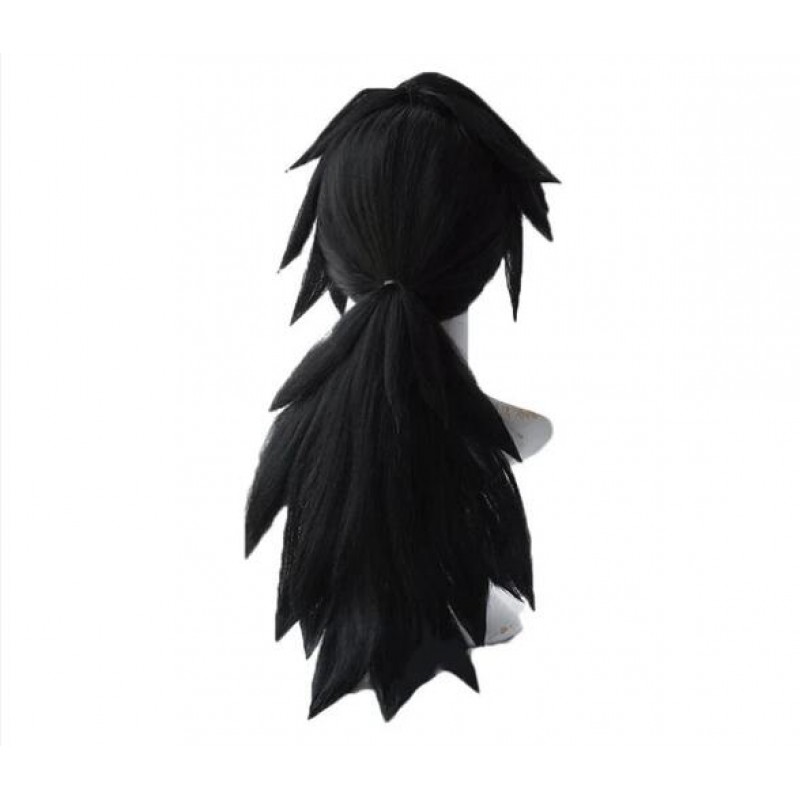Demon Slayer / Kimetsu no Yaiba Tomioka Giyuu Black Long Cosplay Wigs